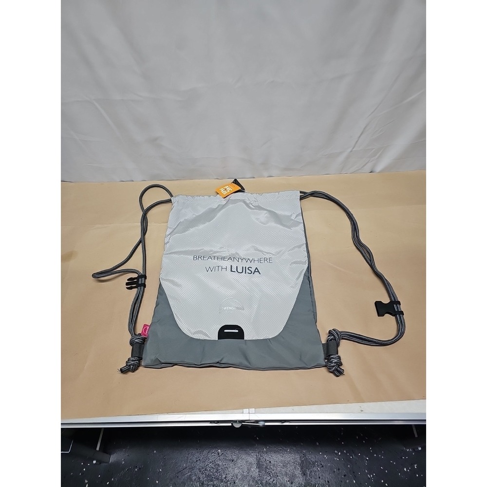 Lowenstein Gray Luisa Rope Backpack‎ Bag Reflective Rare Bag